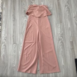 Blush Pink Culotte Jumpsuit